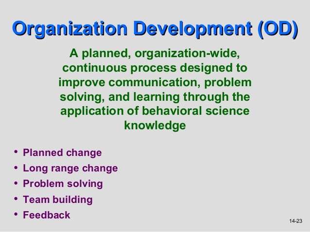 Organizational change and development research article on organizational change and development pdf